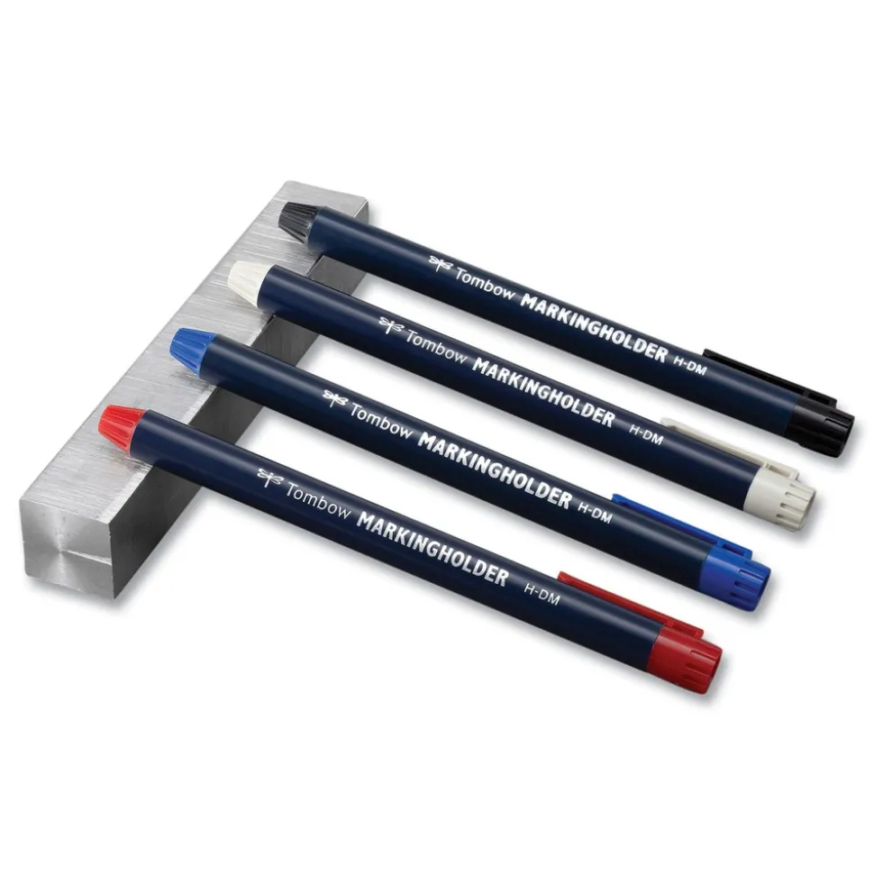 Tombow 4.4 millimeter Wax-Based Marking Pencil - Yellow Wax/Navy Blue Barrel (10/Box)