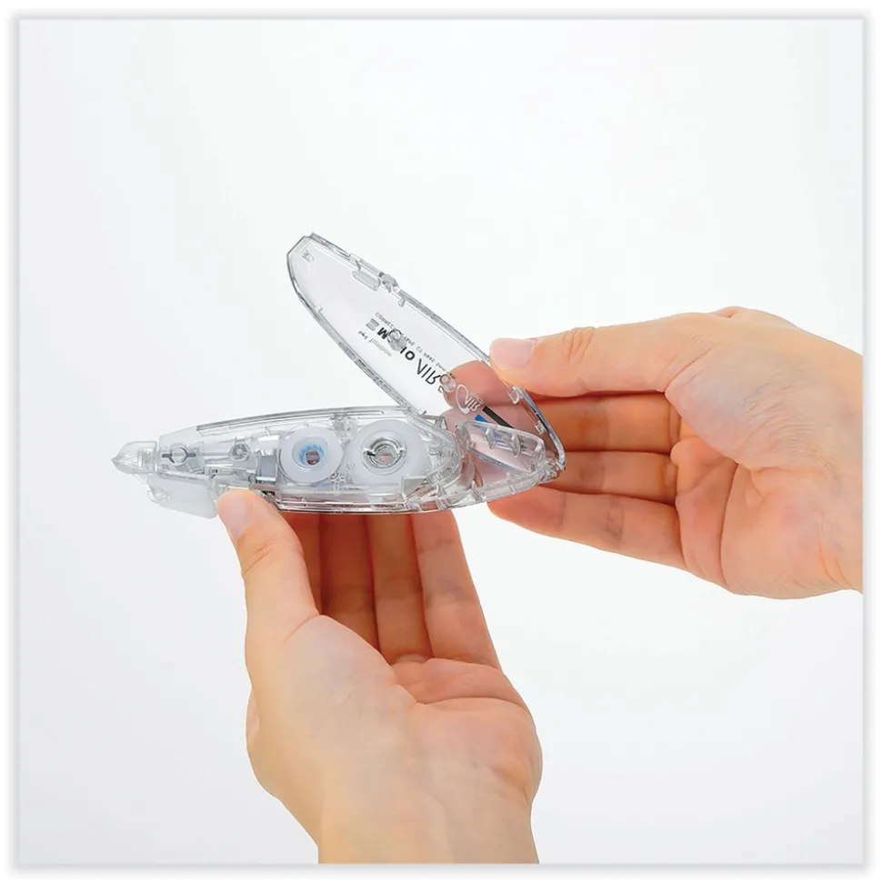 Tombow MONO Air 0.19 in. x 236 in. Refillable Pen-Type Correction Tape - Clear Applicator
