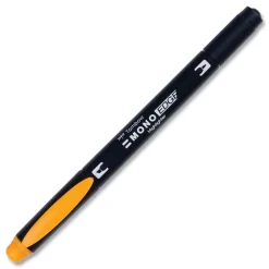 Tombow Mono Bullet/Chisel Tip Highlighters - Golden Yellow Barrel/Golden Yellow Ink (10/Box)
