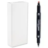 Tombow Mono Chisel/Bullet Tip Edge Highlighters - Red Barrel/Red Ink (10/Box)