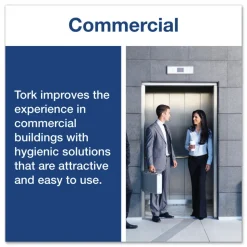 Tork Advanced 3.48 in. x 751 ft. 2-Ply Septic Safe Mini-Jumbo Roll Bath Tissue - White (12/Carton)