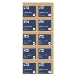 Tork 510176 8.46 in. x 16.13 in. Cleaning Cloth - White (1000/Carton)