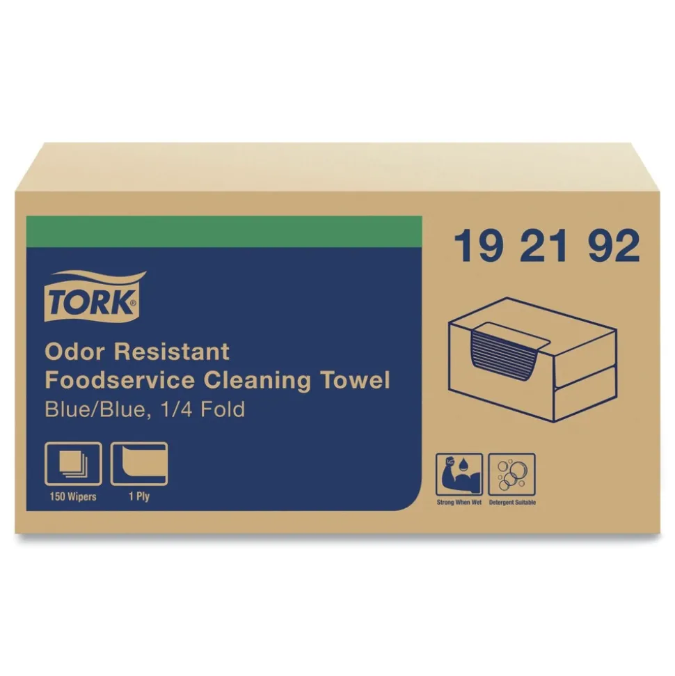 Tork 13 in. x 24 in. Foodservice Cloth - Blue (150/Carton)
