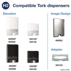 Tork 1-Ply 8.3 in. x 9.45 in. Xpress Compressed Multifold Hand Towels - White (12/Carton)