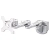 Tripp Lite Dual-Extension Monitor Mount for Slat Wall System for 32-in TVs 4.9w x 4.7d x 20.5h Silver Supports 22 lb