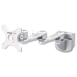 Tripp Lite Dual-Extension Monitor Mount for Slat Wall System for 32-in TVs 4.9w x 4.7d x 20.5h Silver Supports 22 lb
