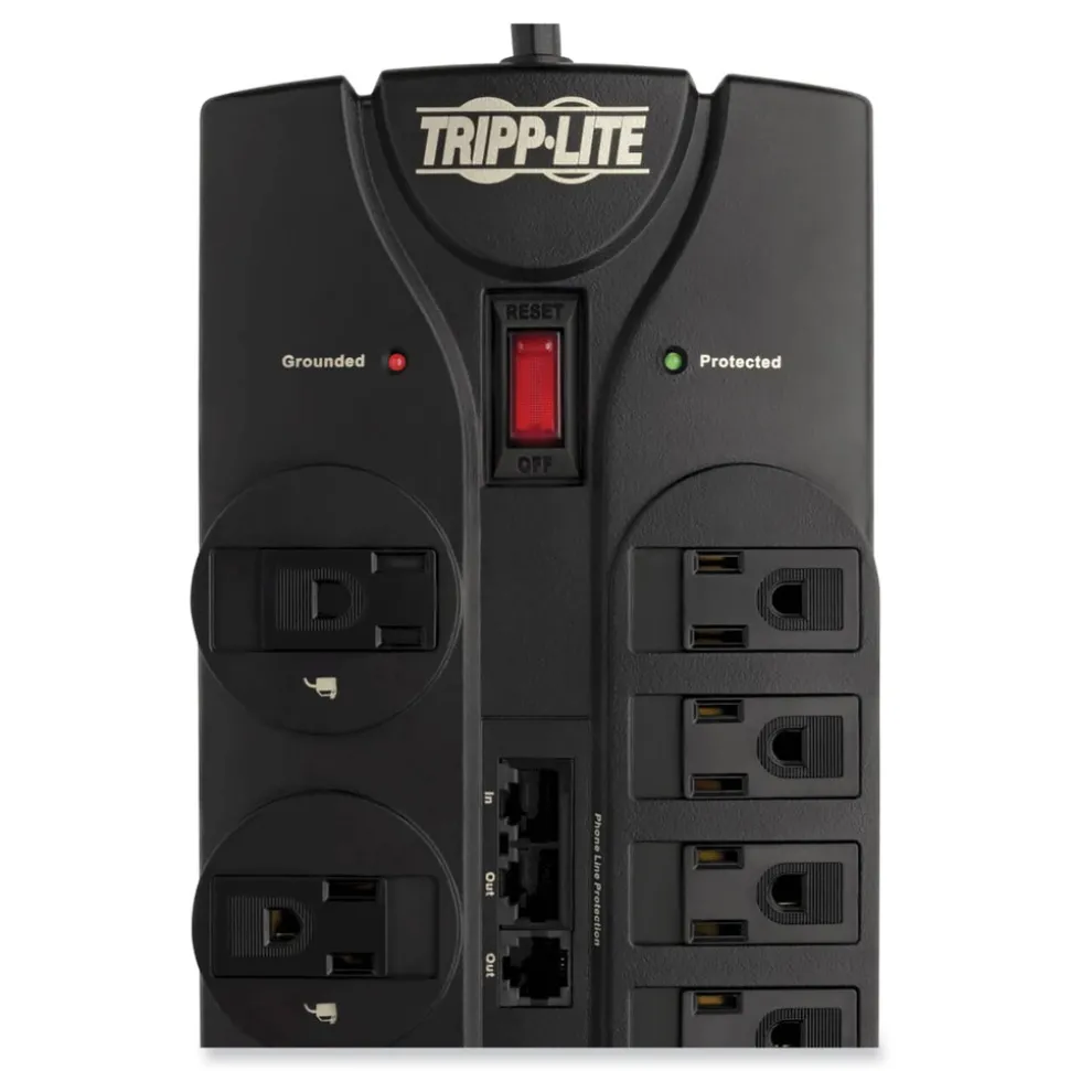 Tripp Lite Protect It! 2880 J 12-Outlet Surge Protector with 8 ft. Cord - Black