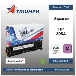 Triumph 751000NSH1287 CE413A (305A) Remanufactured 2,600 Page-Yield Toner - Magenta