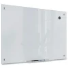 U Brands 35 in. x 23 in. Magnetic Glass Dry Erase Board Value Pack - Frosted White