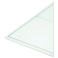 U Brands 35 x 23 Floating Glass Dry Erase Undated One Month Calendar - White