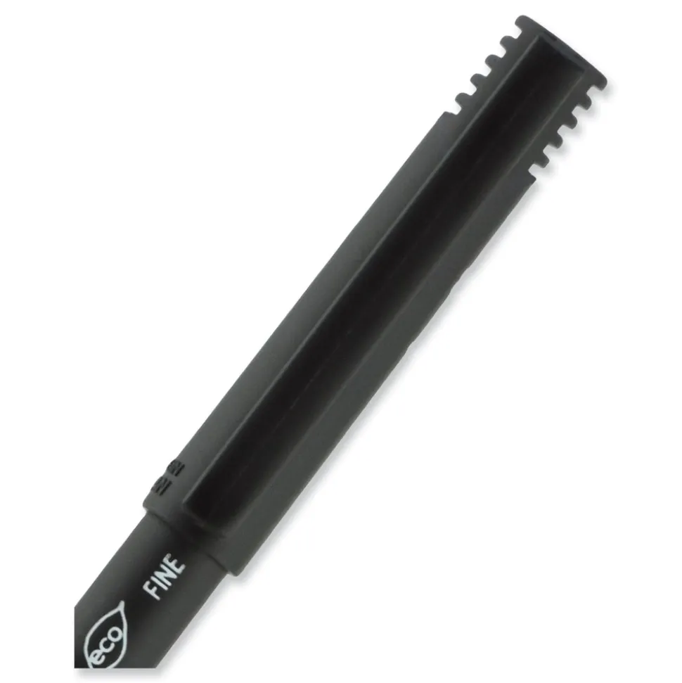 uni-ball ONYX Fine 0.7 mm Roller Ball Pen - Black Ink/Black Barrel (1-Dozen)