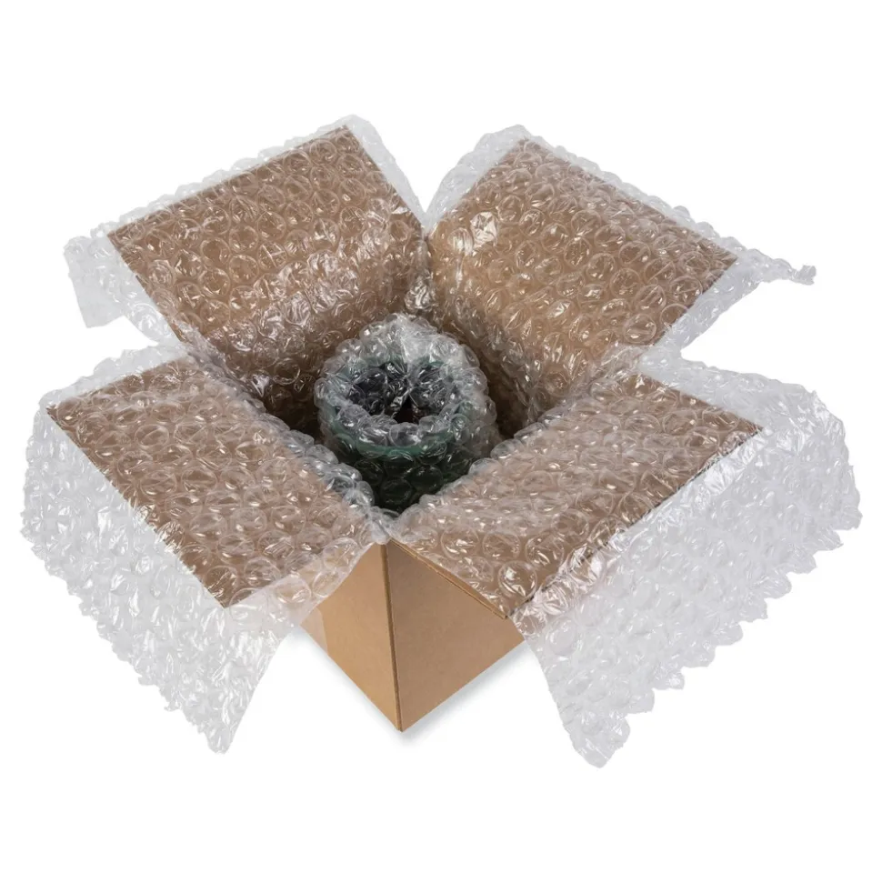 Universal 12 in. x 30 ft. 0.5 in. Thick Bubble Packaging Perforated Every 12 in. - Clear (6/Carton)