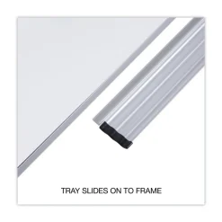 Universal 24 in. x 18 in. Melamine Cork/Dry Erase Board - Tan/White Surface, Aluminum/Plastic Frame