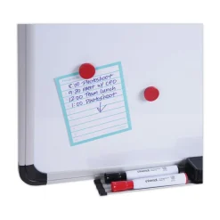 Universal 24 in. x 18 in. Melamine Cork/Dry Erase Board - Tan/White Surface, Aluminum/Plastic Frame