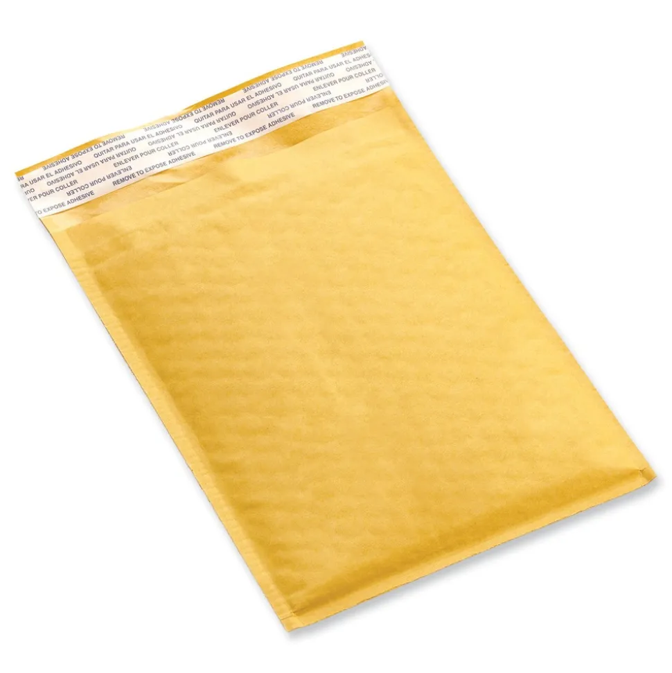Universal 14.25 x 20 Peel Seal Strip Cushioned Mailer, Extension Flap, Self-Adhesive Closure (50/Carton)