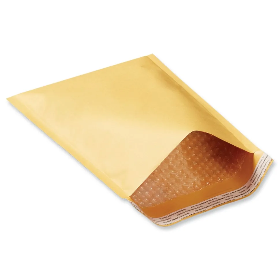 Universal 14.25 x 20 Peel Seal Strip Cushioned Mailer, Extension Flap, Self-Adhesive Closure (50/Carton)
