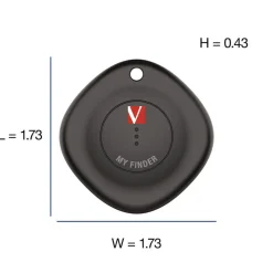 Verbatim My Finder Bluetooth Tracker for Apple iOS - Black/White (2/Pack)