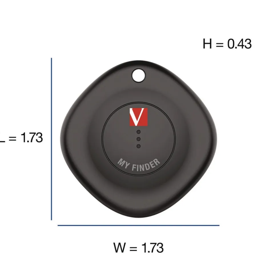 Verbatim My Finder Bluetooth Tracker for Apple iOS - Black/White (2/Pack)