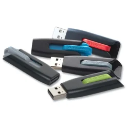Verbatim Store 'n' Go V3 64 GB USB 3.0 Drive - Black/Gray