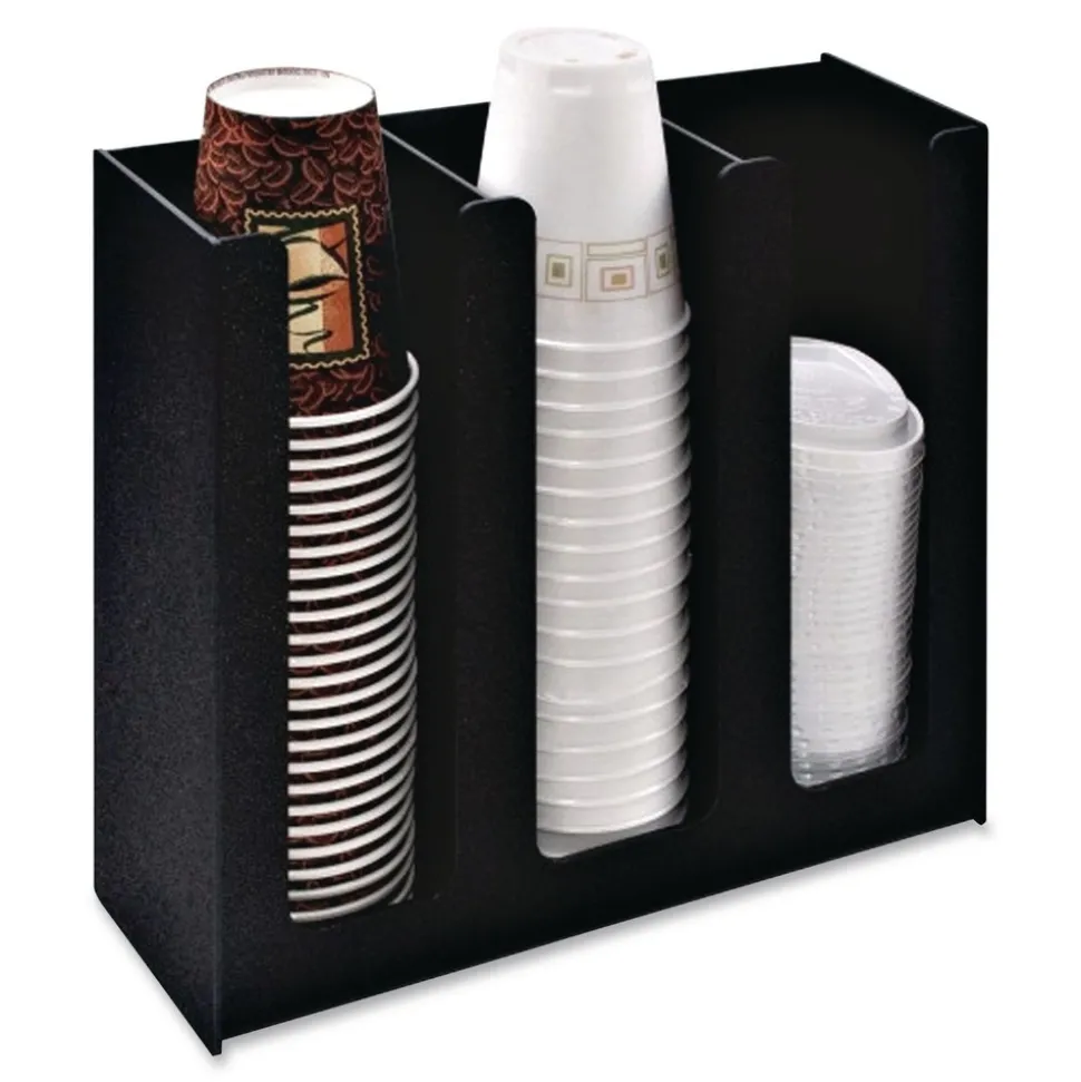 Vertiflex Commercial Grade Cup Holder for 8 oz to 32 oz Cups - Black