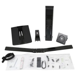 WorkFit by Ergotron 30 Degree Tilt Supports 16 lbs. Monitor Riser For 24 in. Monitors - Black