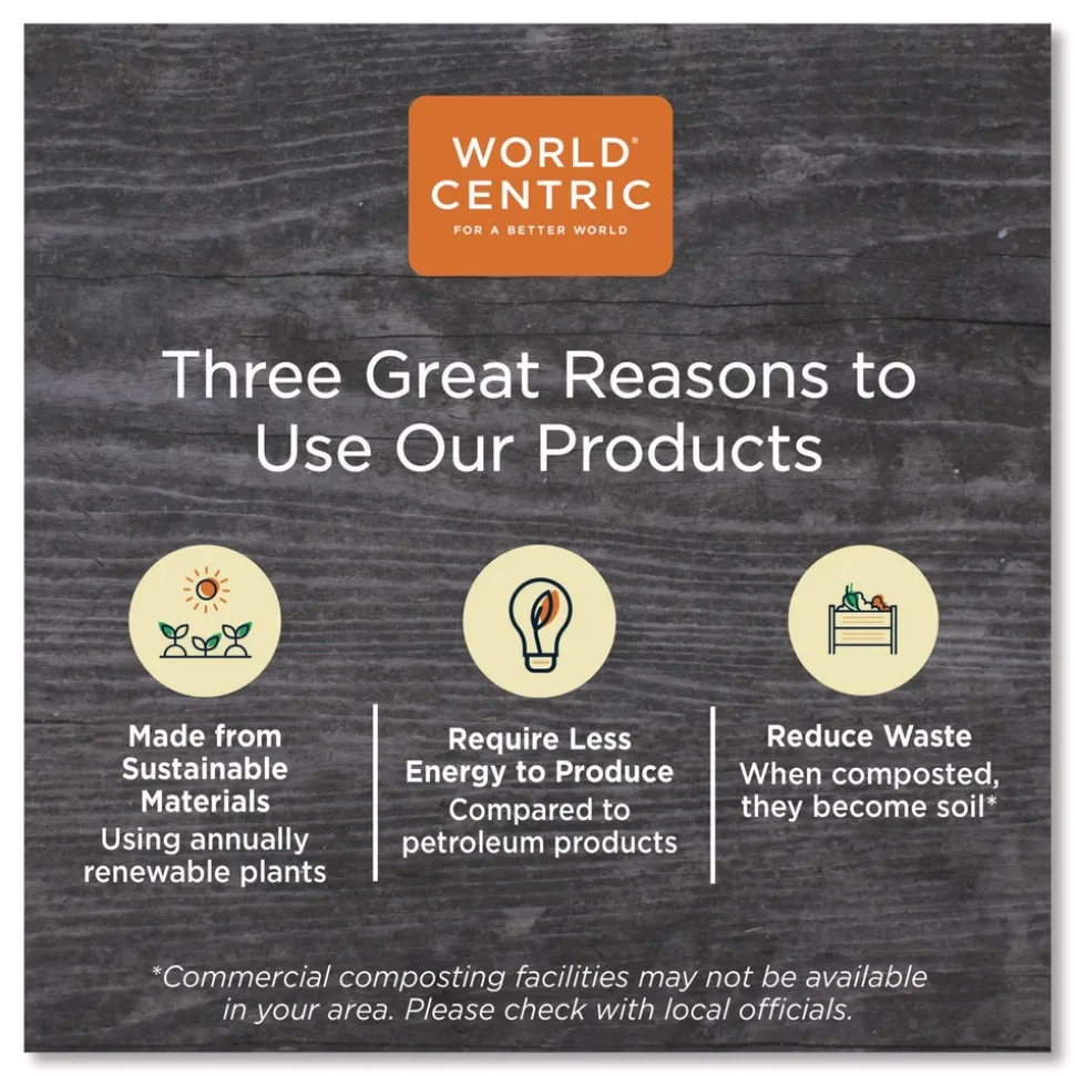 World Centric 16 oz. Paper Hot Cups - White (1000/Carton)