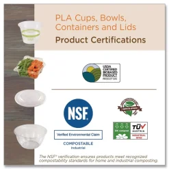 World Centric 3 oz PLA Plastic Cold Cups - Clear (2500/Carton)