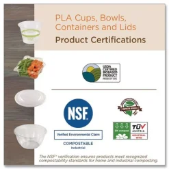 World Centric 4 oz PLA Plastic Cold Cups - Clear (1000/Carton)
