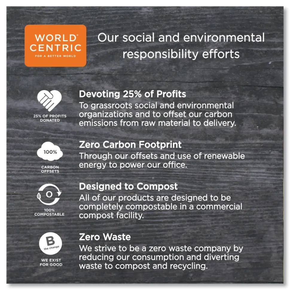 World Centric 10 oz. NoTree Paper Hot Cups - Natural (1000/Carton)