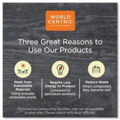 World Centric 10 oz. NoTree Paper Hot Cups - Natural (1000/Carton)