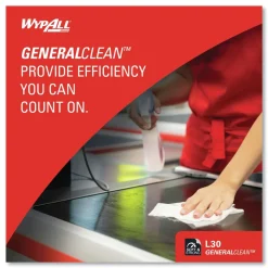 WypAll L30 Quarter Fold 12.5 in. x 12 in. Towels (90/Polypack, 12 Polypacks/Carton)