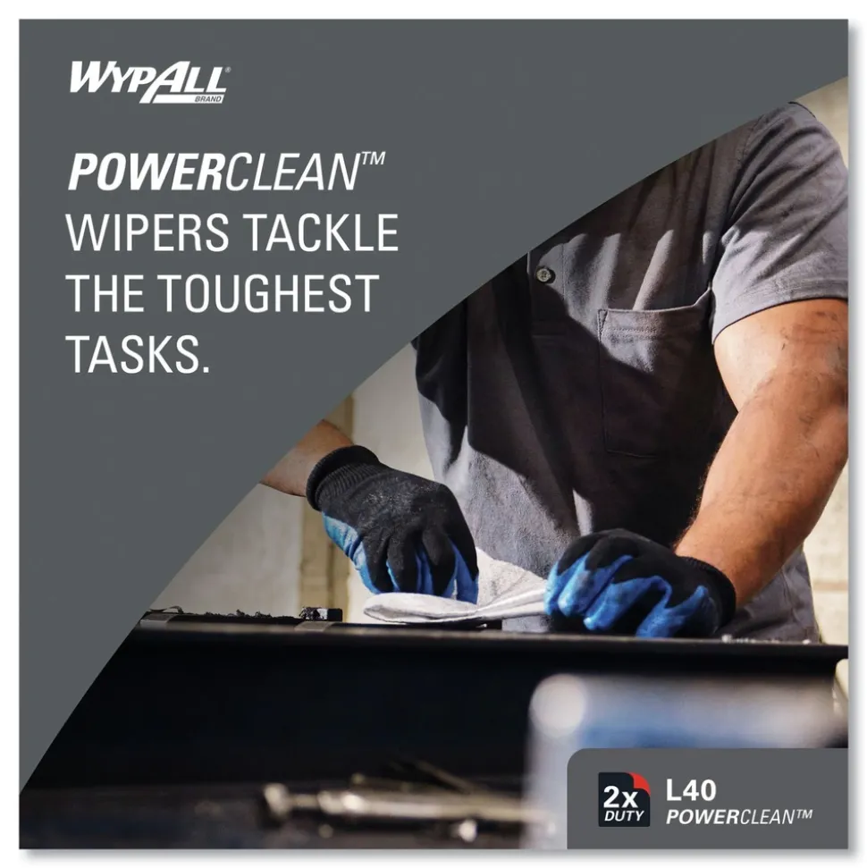 WypAll 750/Roll L40 Wipers Jumbo Roll - White