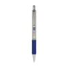 Zebra Fine 0.7 mm F-402 Retractable Ballpoint Pen - Blue Ink/Stainless Steel/Blue Barrel (2/Pack)