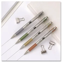 Zebra F-301 Signature Series Earthy Tones Fine 0.7 mm. Retractable Ballpoint Pen - Black Ink/Terracotta Barrel (4/Pack)